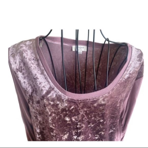 Umgee Crushed Velvet Dusty Rose Bohemian Top Cinch Draw String Sleeves Sz Small - Picture 12 of 12